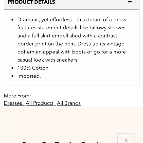 Faherty Phoebe long-sleeved maxi Dress in Wildwood vines print, size L, NWT. - Picture 10 of 10